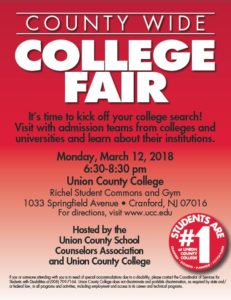 county wide college fair union county college