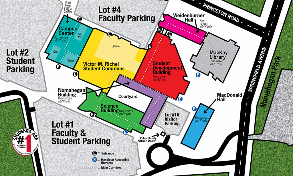 Union College Cranford Campus Map