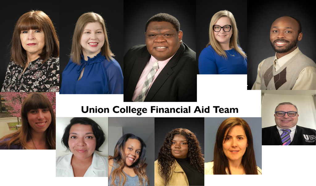 financial aid team mugshots montage