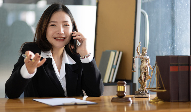 woman on the phone